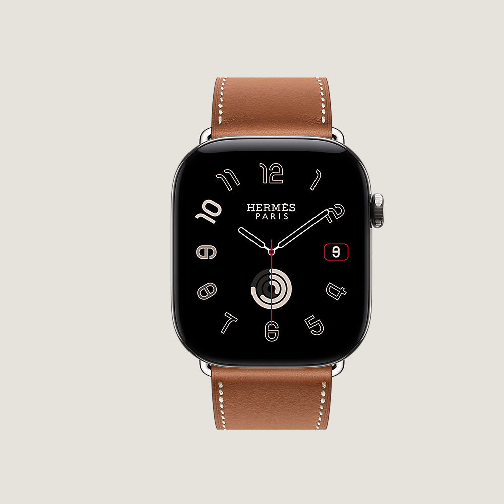 Series 12 case & Band Apple Watch Hermès Single Tour 46 mm